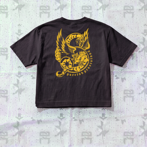 Eagle Snake Boxy Tee - Black
