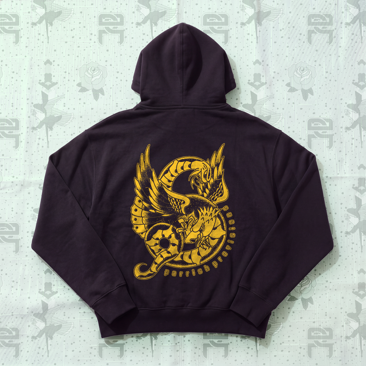 Eagle Snake Hoodie - Black