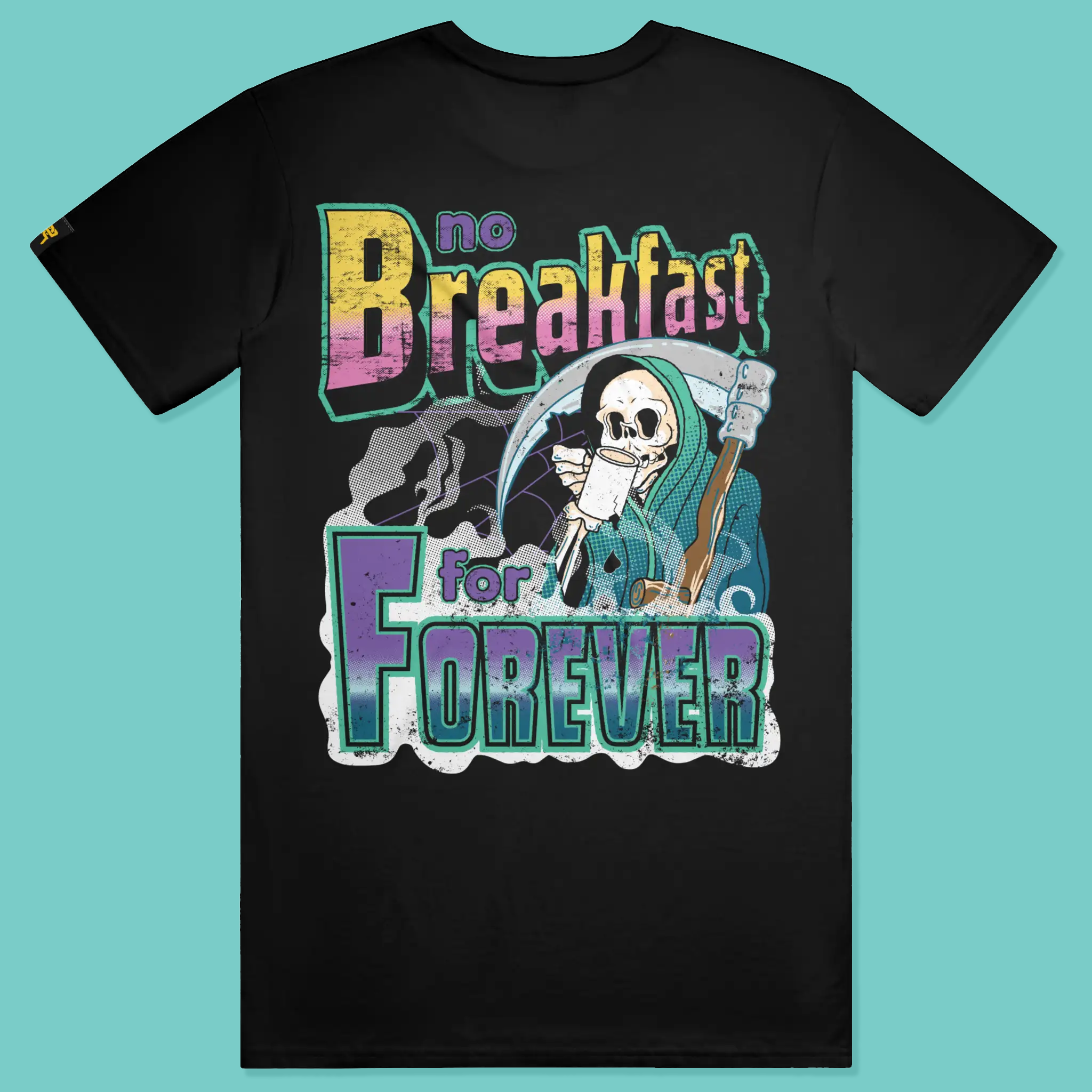 No Breakfast Heavy Tee – Black