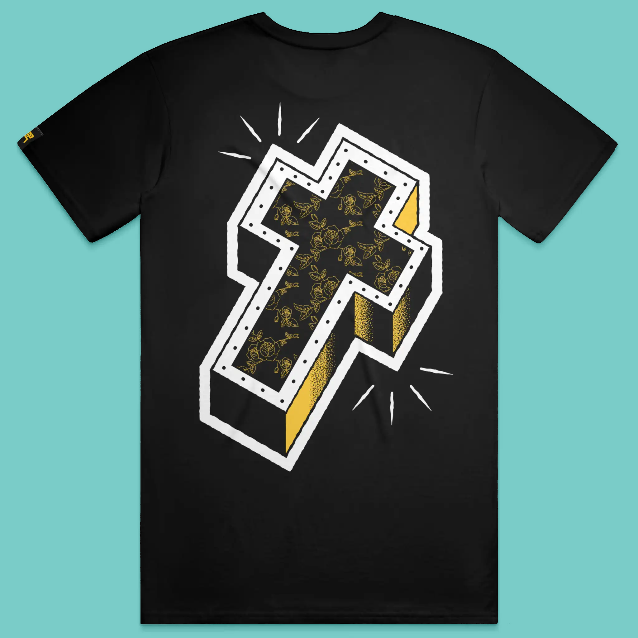 LACE CROSS HEAVY BLACK