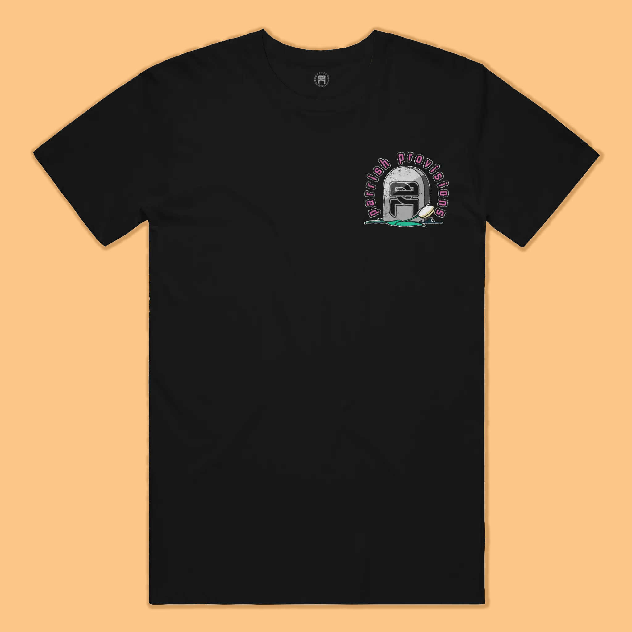 No Breakfast Heavy Tee – Black