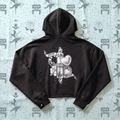 Never Enough Cropped Hoodie - Black