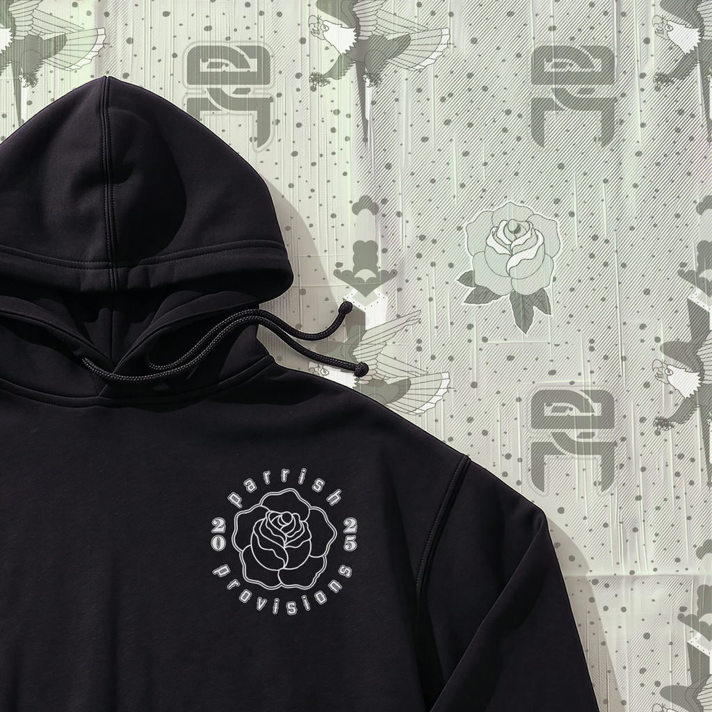 Never Enough Cropped Hoodie - Black
