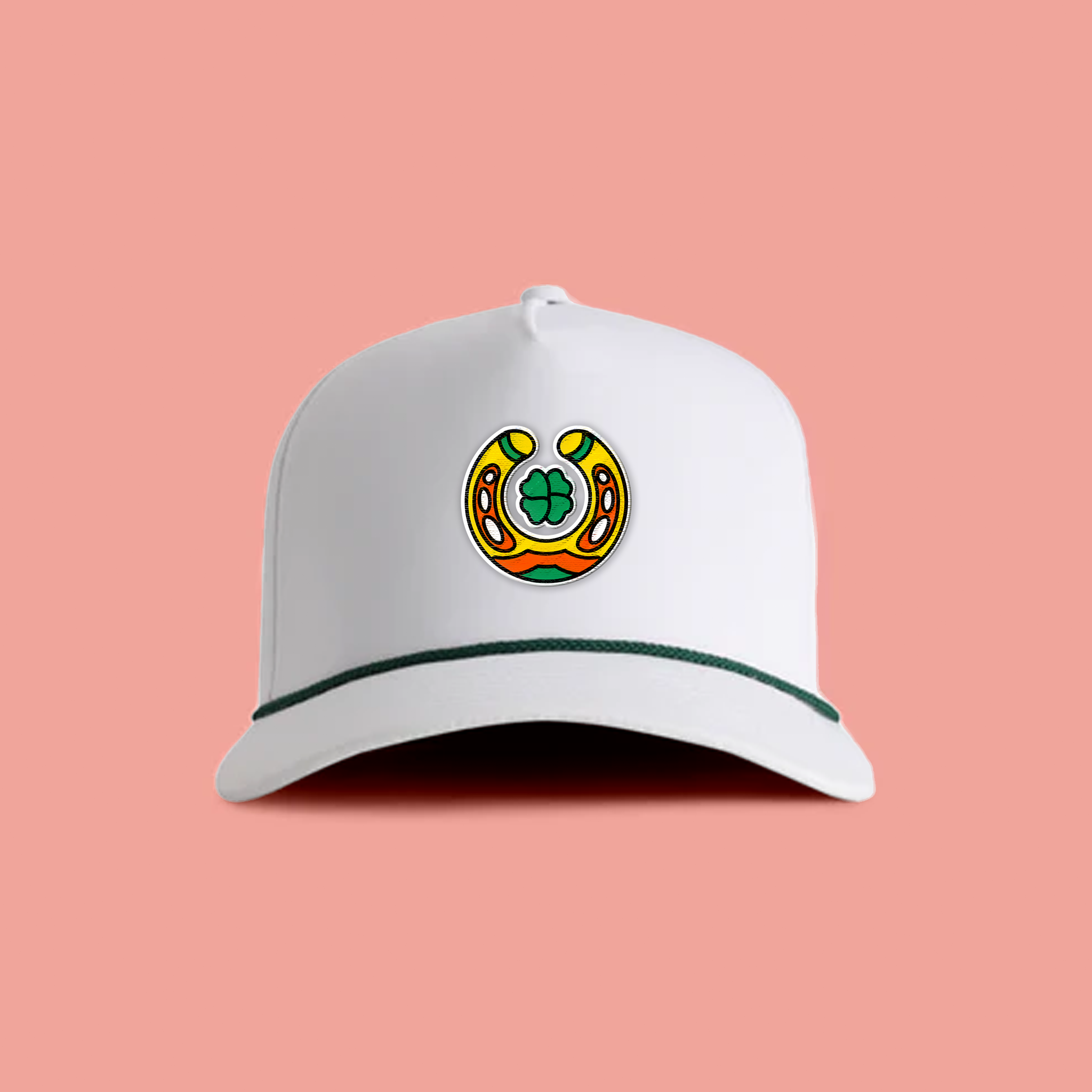 WHITE/DARK GREEN