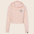 PP Logo Crop Hoodie – Blush