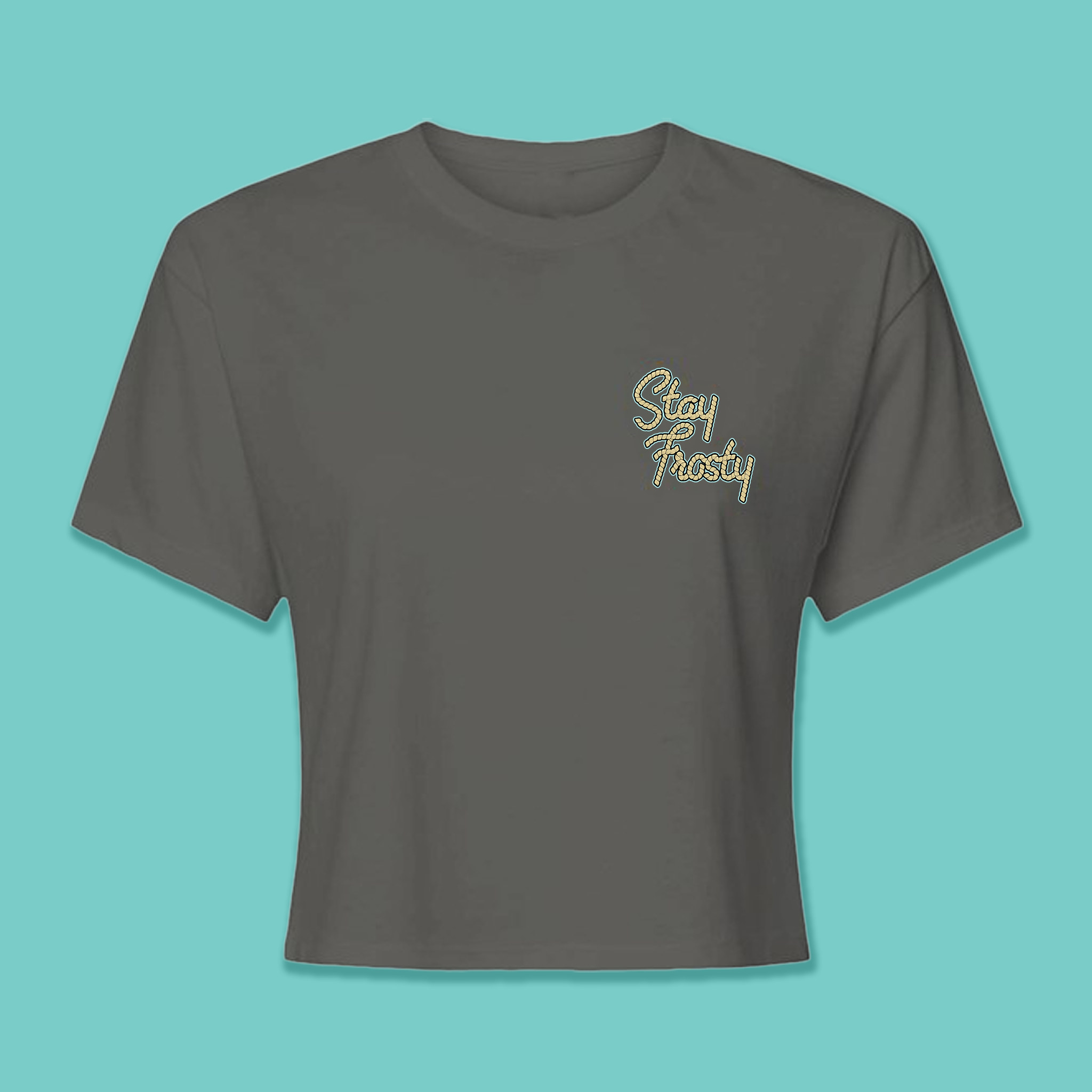 SF CROP DARK GREY