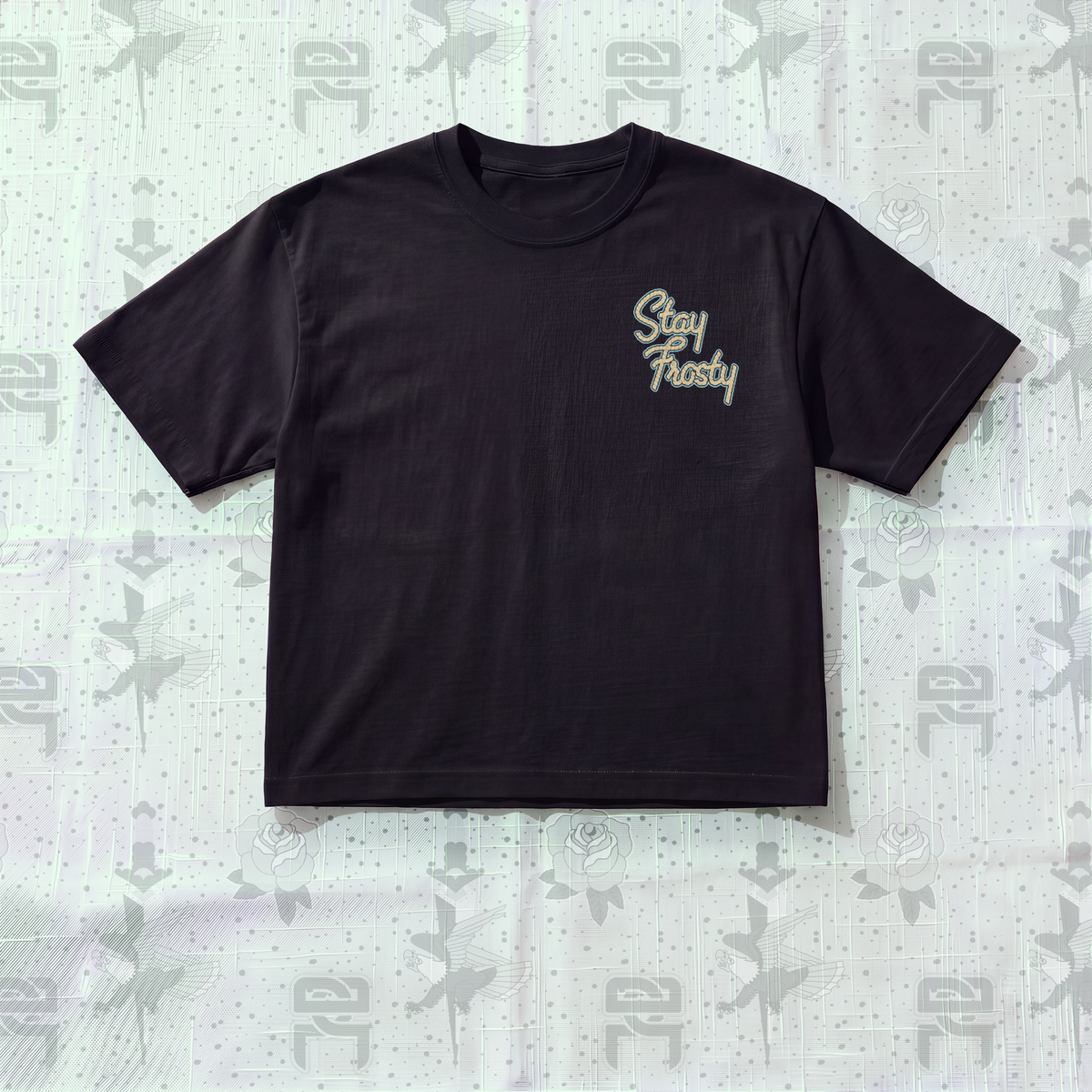 Stay Frosty Boxy Tee - Black