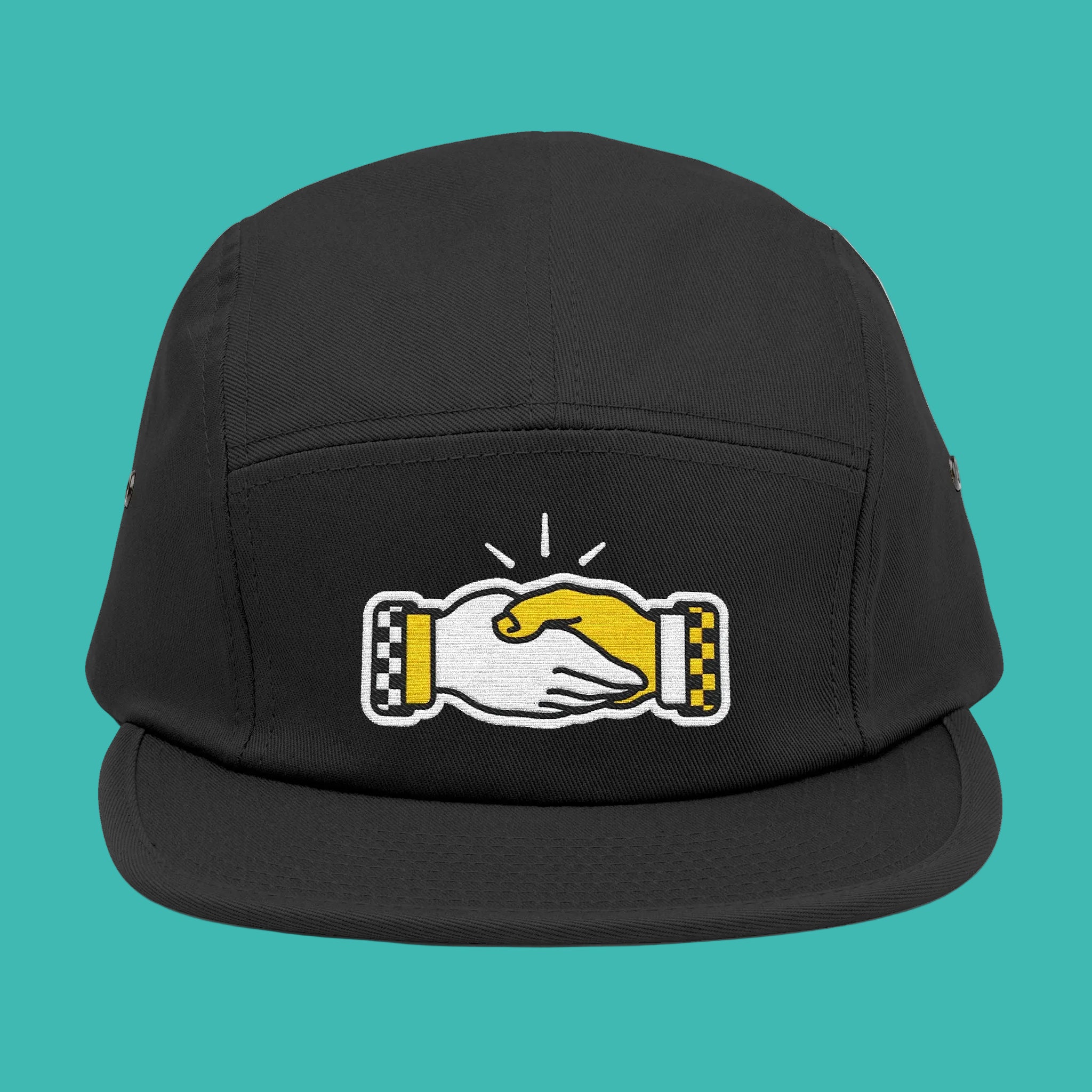 5 Panel Hat Black